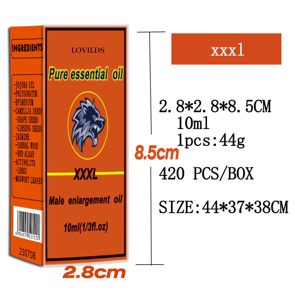 Aceite esencial puro LOVILDS – Aceite para la mejora masculina