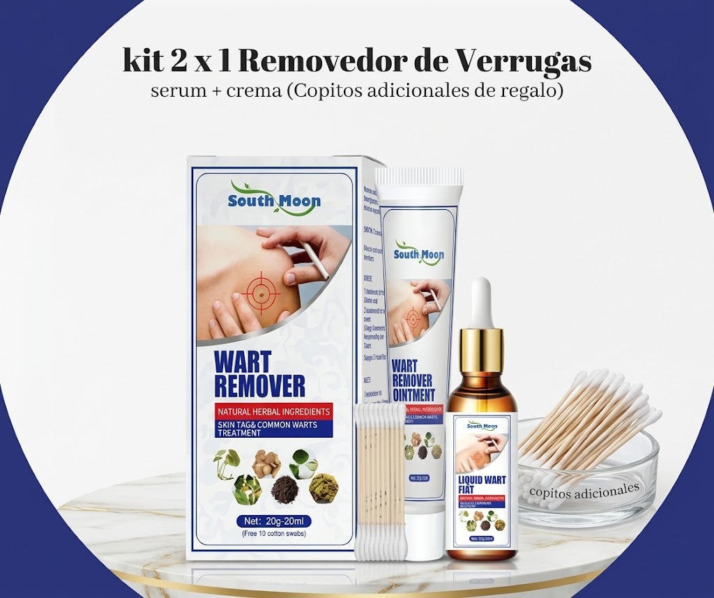 2*1 Crema + Sérum Eliminador De Verrugas