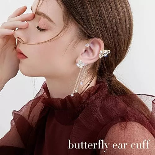 Aretes Mariposa sin perforación
