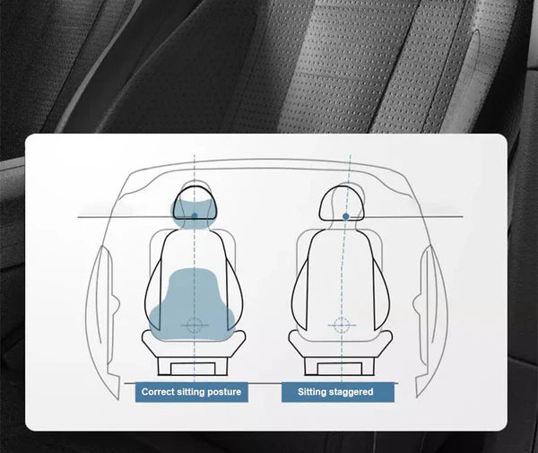 Almohada cervical y lumbar de espuma viscoelástica para el coche
