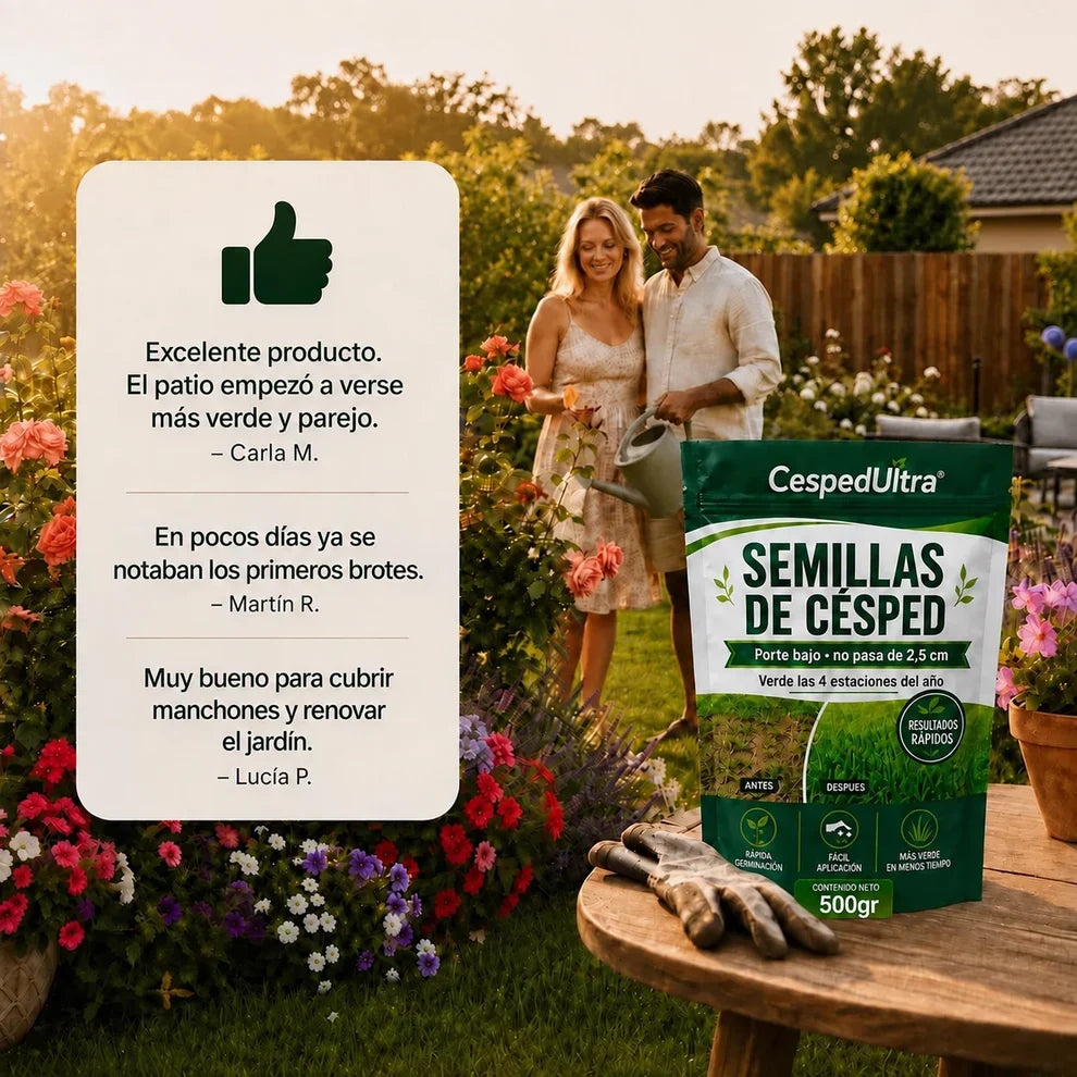 🌱PAGA 1 LLEVA 2 🌱Césped Ultra De Tierra Pelada A Alfombra Verde