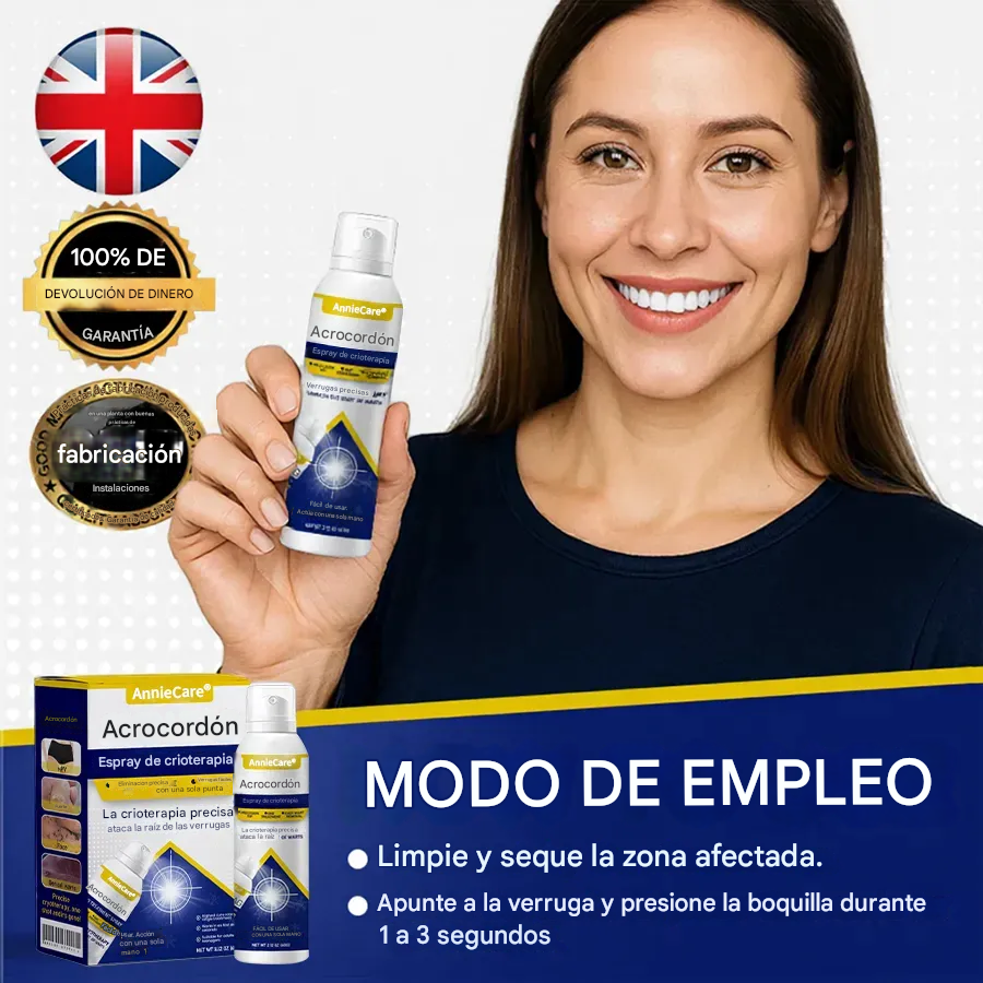 AnnieCare® Spray de crioterapia para verrugas cutáneas
