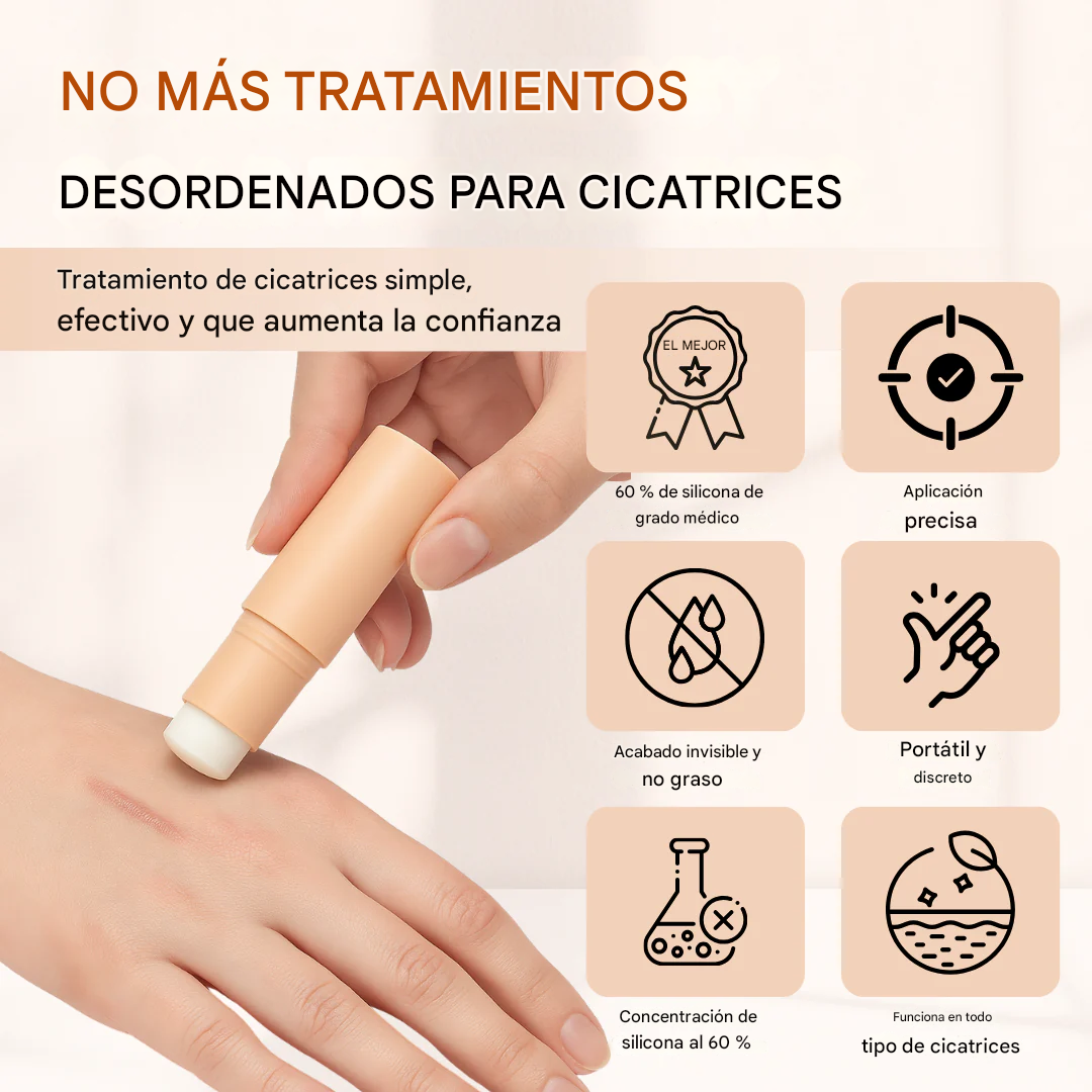 Solución de silicona para cicatrices Timilk® ClearFlaw en barra