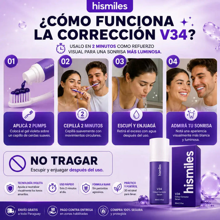 PURPLE V34 - Blanqueador Dental
