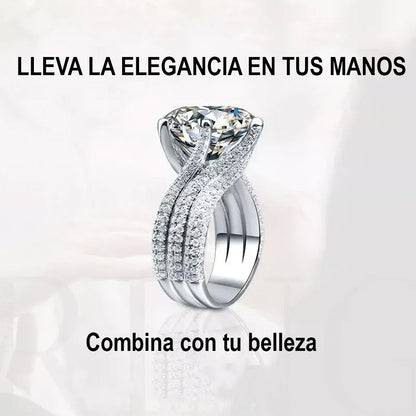 Anillo de diamante ajustable - Luminous Starburst ⭐⭐⭐