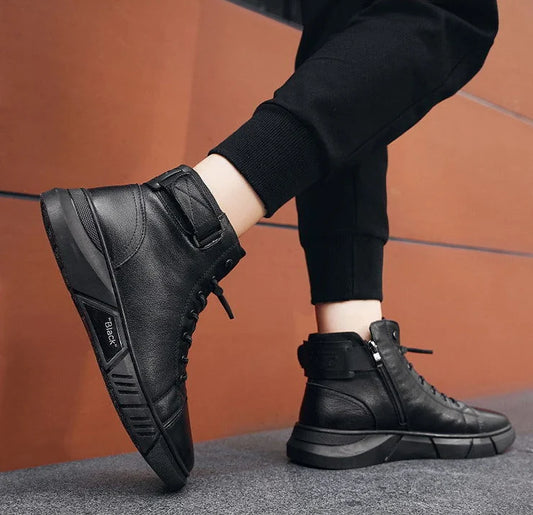 Botas altas de piel de alta calidad