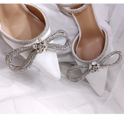 Zapatillas de Gala con Lazo de Cristal