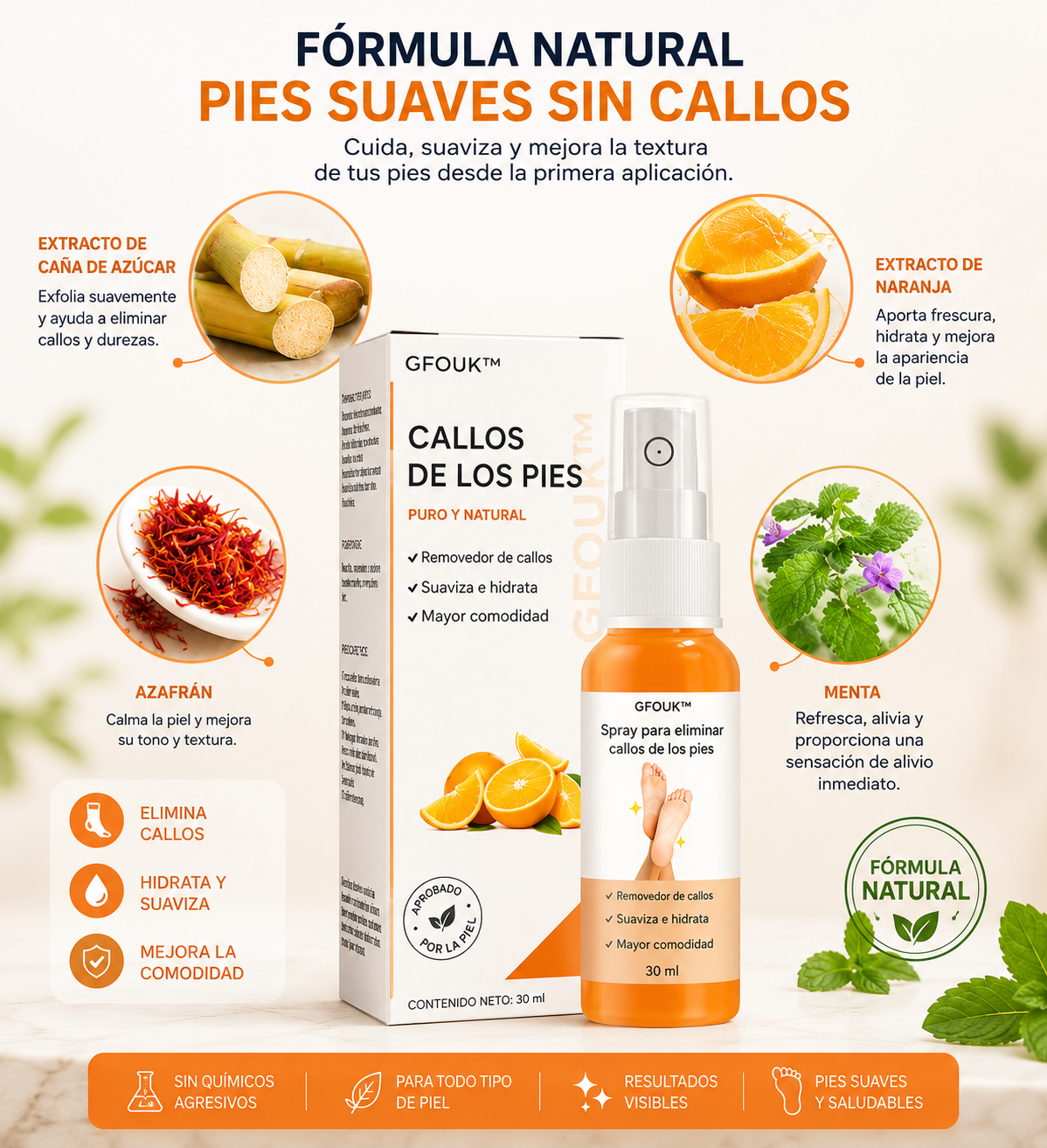 Aerosol para eliminar callos de los pies Croaie™
