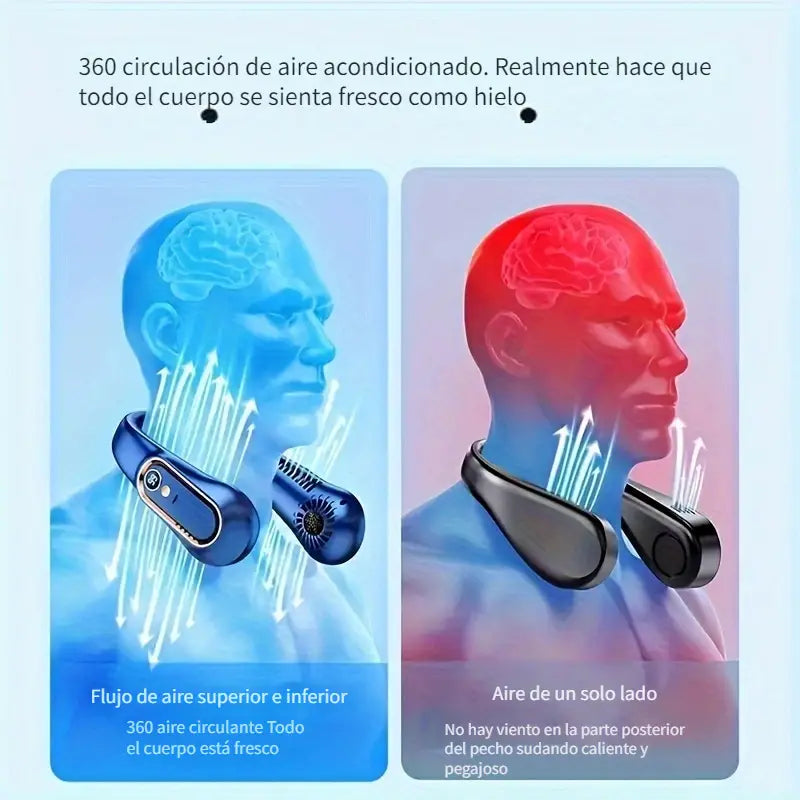 AirWear - Ventilador portátil de cuello de ultra larga duración