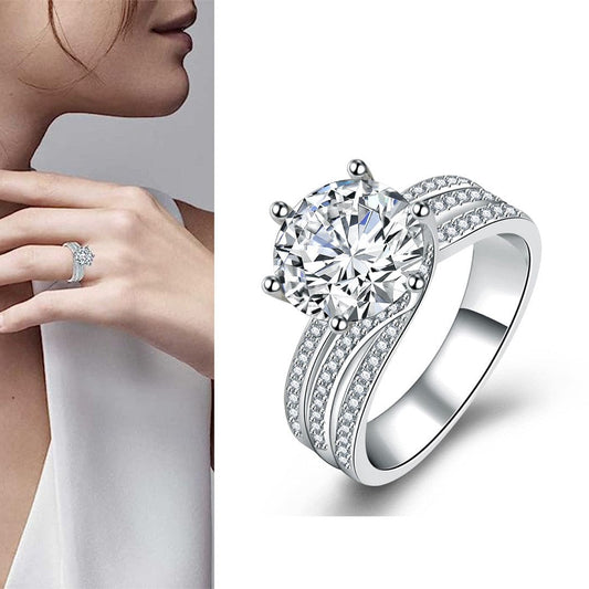 Anillo de diamante ajustable - Luminous Starburst ⭐⭐⭐