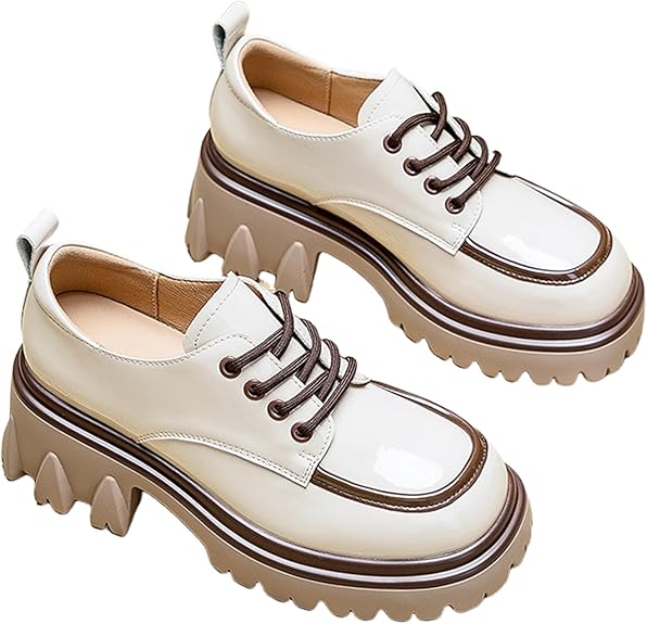 Mocasines de plataforma Dhaey para mujer con tacón grueso