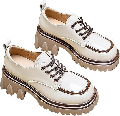 Mocasines de plataforma Dhaey para mujer con tacón grueso