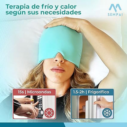 PROTECTOR TÉRMICO HiIPOALÉRGINICO  FRIO - CALOR PARA LA MIGRAÑA