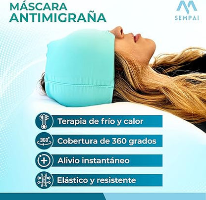 PROTECTOR TÉRMICO HiIPOALÉRGINICO  FRIO - CALOR PARA LA MIGRAÑA