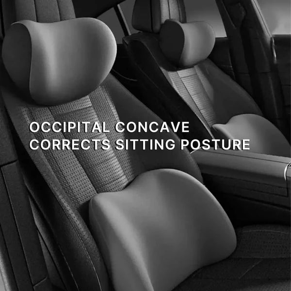 Almohada cervical y lumbar de espuma viscoelástica para el coche