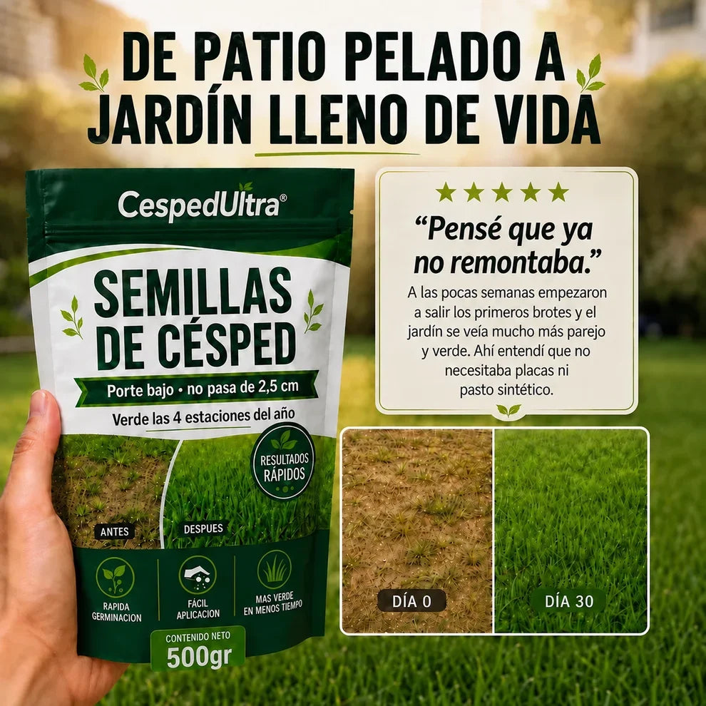🌱PAGA 1 LLEVA 2 🌱Césped Ultra De Tierra Pelada A Alfombra Verde