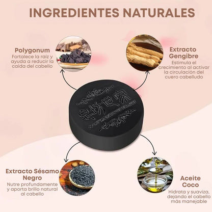 Jabón Polygonum x2 - Recupera la fuerza y el color de tu cabello con ingredientes naturales
