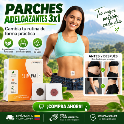 Slimora™ – Parches Corporales de Uso Tópico x30