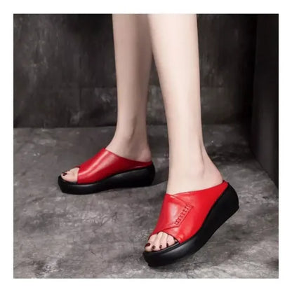 Sandalias de caña ancha con efecto muffin drag
