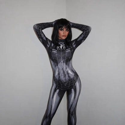 Disfraz Enterizo Mujer Araña Para Halloween