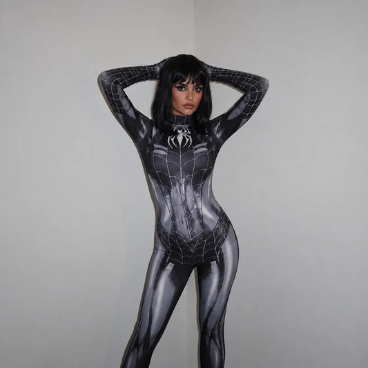 Disfraz Enterizo Mujer Araña Para Halloween