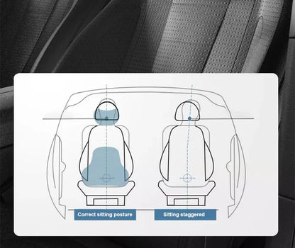 Almohada cervical y lumbar de espuma viscoelástica para el coche