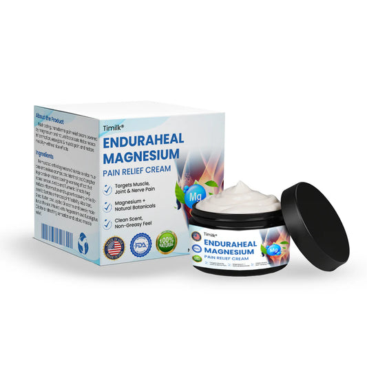 Crema analgésica con magnesio Timilk® EnduraHeal (trata la artritis, la neuropatía, el reumatismo, las lesiones deportivas y más)