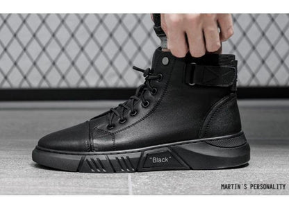 Botas Altas De Piel De Alta Calidad TT