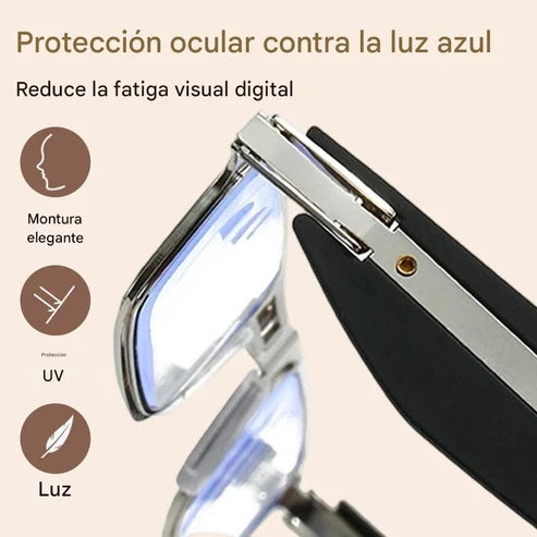 Glasses - Gafas de Lectura Plegables Anti Luz Azul con Estuche