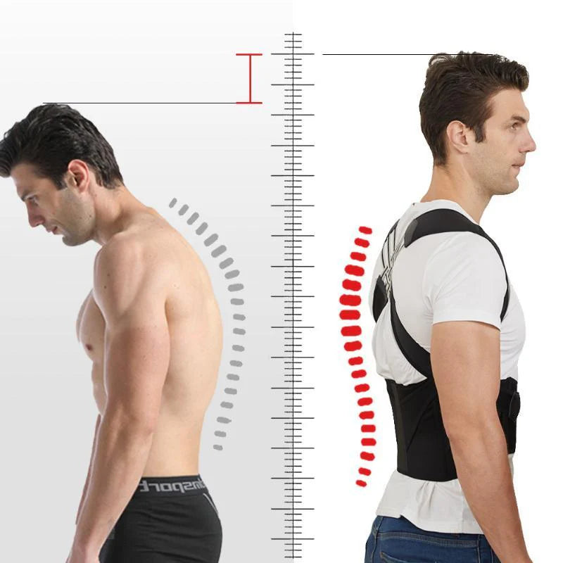 Corrector de postura ergonómico ajustable: soporte durante todo el día