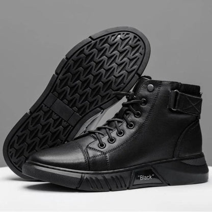 Botas Altas De Piel De Alta Calidad TT