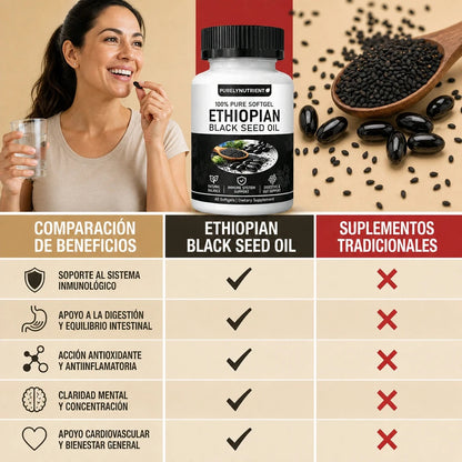Ethiopian Black Seed Oil™ - Fórmula Concentrada De Nigella Sativa