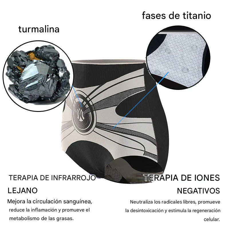 Shorts moldeadores Anyidea® de fibra de titanio y turmalina de grado médico