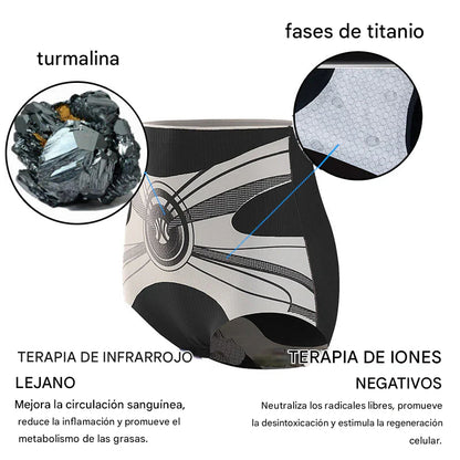 Shorts moldeadores Anyidea® de fibra de titanio y turmalina de grado médico