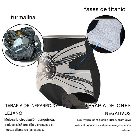 Shorts moldeadores Anyidea® de fibra de titanio y turmalina de grado médico