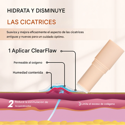 Solución de silicona para cicatrices Timilk® ClearFlaw en barra