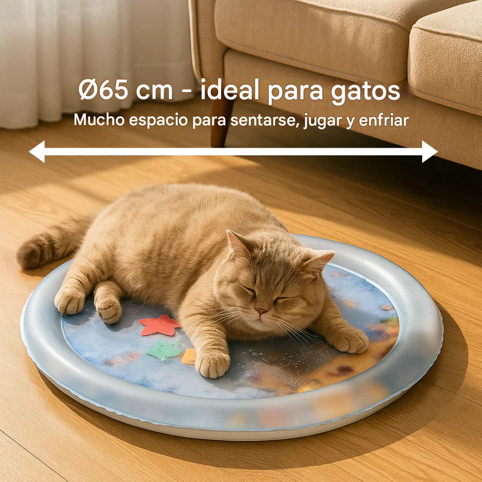 Alfombra de agua refrescante y para juegos de gatos