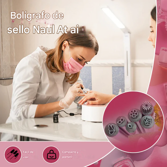Set Paga 1 Lleva 6 en Boligrafo para Estampar Uñas