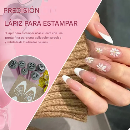 Set Paga 1 Lleva 6 en Boligrafo para Estampar Uñas
