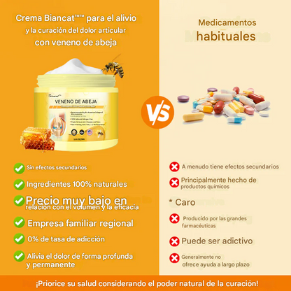 Crema Biancat® para el alivio y la curación del dolor articular con veneno de abeja