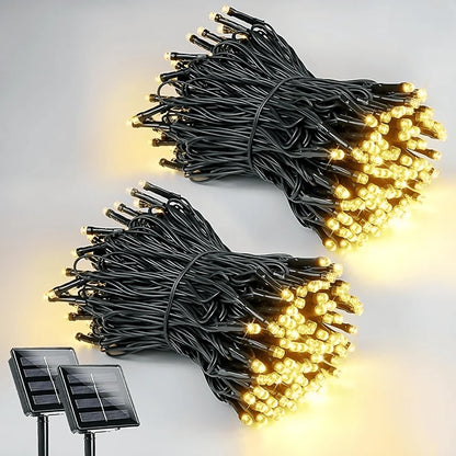 😍🎄Nuevas Luces Decorativas Navideñas con Panel Solar 🎇😍