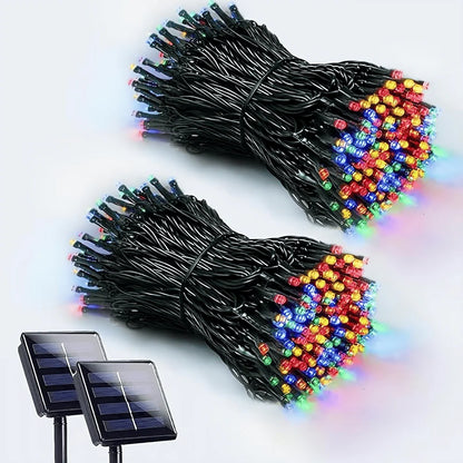 😍🎄Nuevas Luces Decorativas Navideñas con Panel Solar 🎇😍